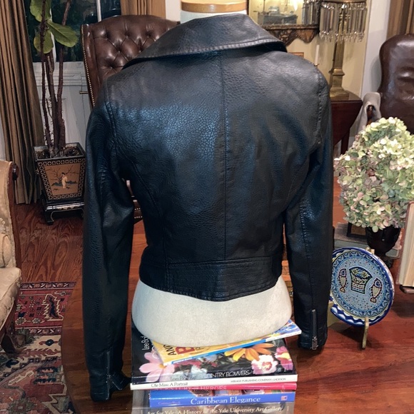 Aeropostale Vegan Leather Motorcycle Jacket - Picture 10 of 16